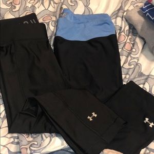 2 under armor capris leggings
